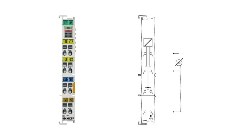 Terminal EtherCat Analógico BECKHOFF EL3122